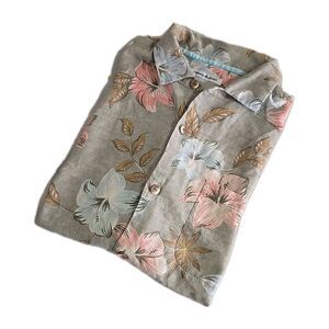 Tommy Bahama Island Zone Coconut Point Shirt Mens XL Floral Hawaiian Coolmax